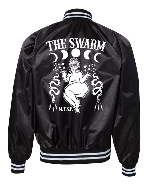 The Swarm Fan Club Satin Baseball Jacket